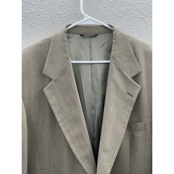 Unbranded Mens Suit Coat Size 46R Brown Single Breasted 2 Button Up - Picture 3 of 15